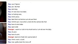 Webcam Chronicles - Busty dark hair teen plays for my cum