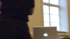 Big fat ass in Black jeans