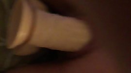 Dildo fucking and spanking teen ass