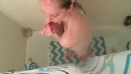 Long Haired Shower, Masturbating, Tits, Long Hair, Hair