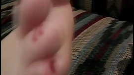 TJ self toe sucking