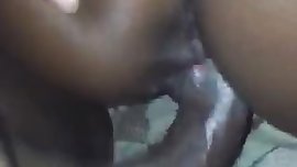 Creaming her pussy with my bend dick and anal