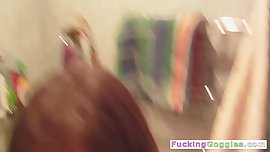 Slavic Brunette Gets Hot In A Bathroom