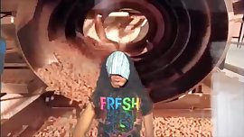 18YR OLD TEEN GETS HIS MOUTH FILLED WITH NUTS!