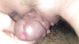 She teasing that pussy Rubbing with his dick